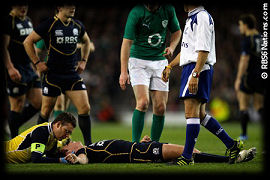 Ireland Scotland Lee Jones injury